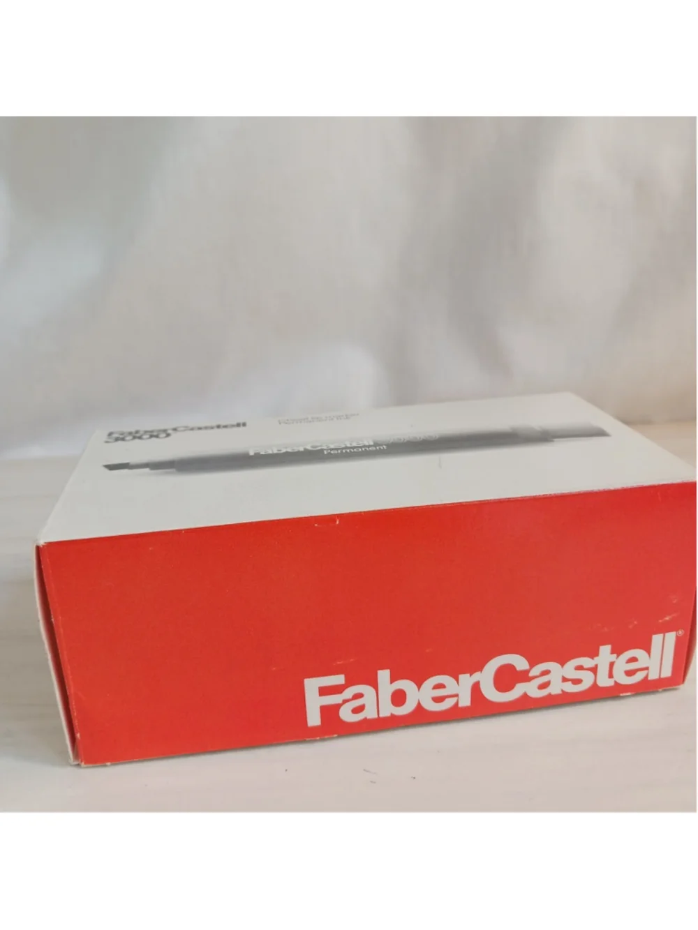 Faber Castell Black Marker 3000 - 1 Dozen Chisel tip Permanent Ink 64291